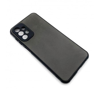 Чехол Samsung A23 (2022) Кожа Серый#1752597