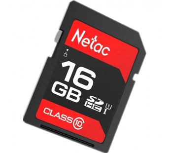 Карта памяти SDHC 16GB Netac P600 Class10 U1 (80 Mb/s)#1757850