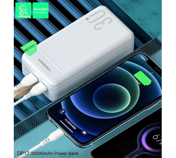Портативный аккумулятор DENMEN DP17 30000 mAh (белый)#1862515