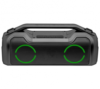 Колонка-Bluetooth Perfeo "STYLET" TWS, MP3 microSD, Powerbank, AUX, LED,50Вт, черная#1816514