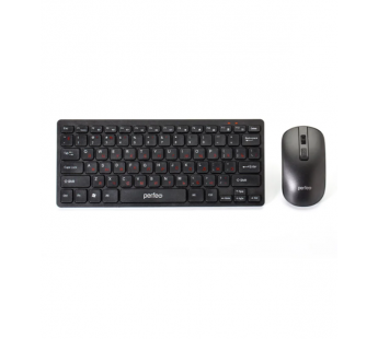 Набор беспроводной Perfeo "mini COMBO", USB: multimedia клав-ра 78 кн.+мышь 4 кн.,1000-1200-1600 DPI#1882089