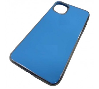                                 Чехол силиконовый iPhone 11 Pro Max с хром. вставками голубой*#1883400