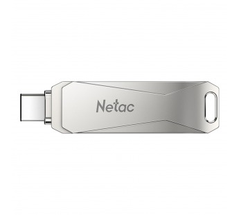 Флэш накопитель USB 64 Гб Netac U782C Dual 3.0 + Type C (silver) (210751)#1756816