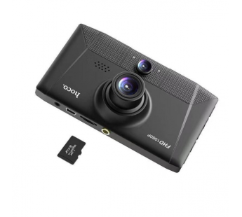 Автомобильный видеорегистратор HOCO DI17 3 камеры (черный)#1761180