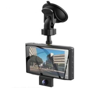 Автомобильный видеорегистратор HOCO DI17 3 камеры (черный)#1761181