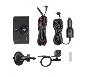 Автомобильный видеорегистратор HOCO DI17 3 камеры (черный)#1761183