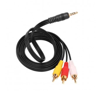 Шнур 3RCAшт. - шт.3,5мм  ENERGY POWER  (черный) 1.5м#2116948