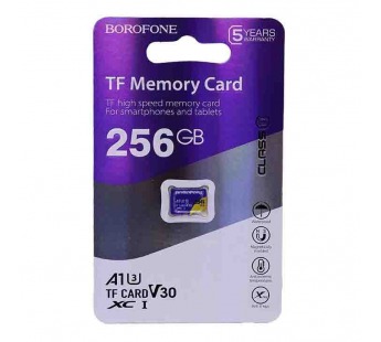 Micro SDHC карта памяти 256ГБ BOROFONE Class 10#1755164