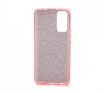 Чехол Fashion с блестками силикон-пластик для Huawei Honor 30 розовый#1755990