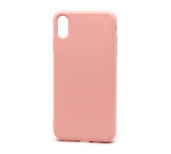 Чехол Silicone Case New Era (накладка/силикон) для Apple iPhone XS Max розовый#1755962
