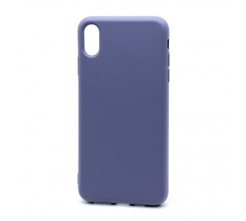 Чехол Silicone Case New Era (накладка/силикон) для Apple iPhone XS Max сиреневый#1755965