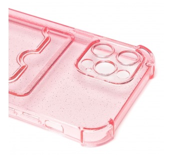 Чехол-накладка - SC300 с картхолдером для "Apple iPhone 12 Pro" (pink) (207994)#2085272