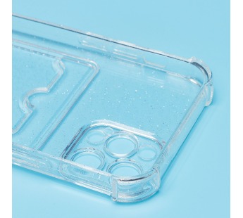 Чехол-накладка - SC300 с картхолдером для "Apple iPhone 12 Pro" (white) (207993)#2084913