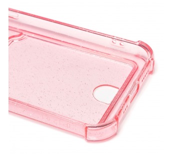 Чехол-накладка - SC300 с картхолдером для "Apple iPhone 12" (pink) (207991)#2084904