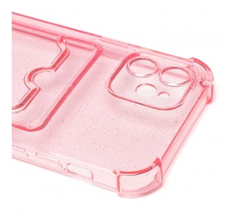 Чехол-накладка - SC300 с картхолдером для "Apple iPhone 12" (pink) (207991)#2084905