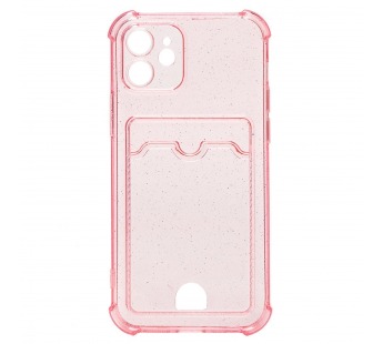 Чехол-накладка - SC300 с картхолдером для "Apple iPhone 12" (pink) (207991)#2084907