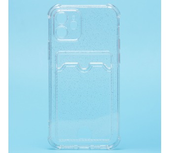 Чехол-накладка - SC300 с картхолдером для "Apple iPhone 12" (white) (207990)#1758943