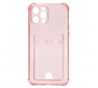 Чехол-накладка - SC300 с картхолдером для "Apple iPhone 13 Pro Max" (pink) (208003)#2084899