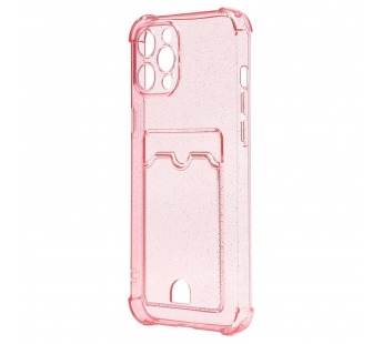 Чехол-накладка - SC300 с картхолдером для "Apple iPhone 13 Pro" (pink) (208000)#2084892