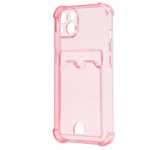 Чехол-накладка - SC300 с картхолдером для "Apple iPhone 13" (pink) (207997)#1860502