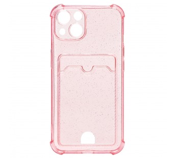 Чехол-накладка - SC300 с картхолдером для "Apple iPhone 13" (pink) (207997)#1860501