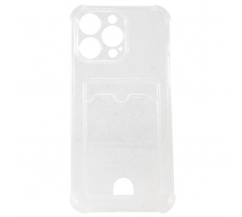 Чехол-накладка - SC300 с картхолдером для "Apple iPhone 14 Pro Max" (white) (208011)#1760134