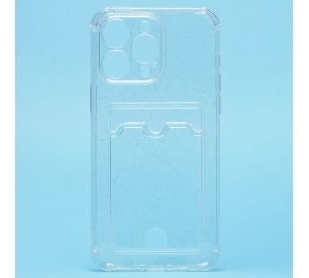 Чехол-накладка - SC300 с картхолдером для "Apple iPhone 14 Pro Max" (white) (208011)#1759227
