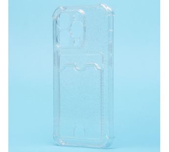 Чехол-накладка - SC300 с картхолдером для "Apple iPhone 14 Pro" (white) (208008)#1759226