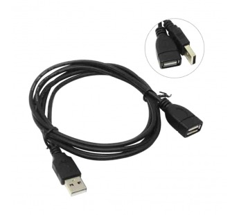 Кабель-удлинитель USB мама - USB папа ENERGY POWER (черный) 1,5м#1758586