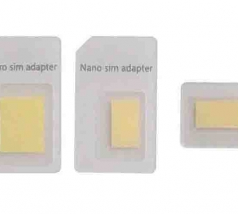 Адаптеры для SIM карт (SIM, micro SIM, nano SIM) белый#1898373