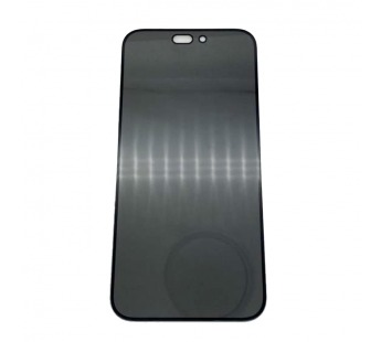 Защитное стекло iPhone 14 Pro (Full Glue Приватное) тех упаковка Черное#1760157