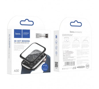Защитное стекло Hoco A30 для Apple Watch Series4/5/6/SE(40mm), цвет черный#2069231