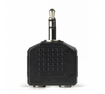                    Адаптер для наушников 3.5 мм (M) - 2x3.5 мм (F) блочный Smartbuy A202#1766668