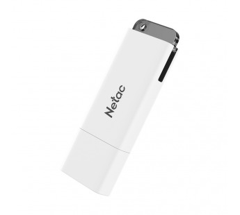 Флеш-накопитель USB 64GB Netac U185 белый с LED индикатором#1762041