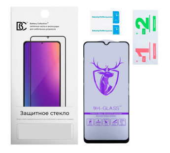 Защитное стекло "Премиум" для Xiaomi Redmi 10C/12C/Poco C40/C55 Черный#2091762