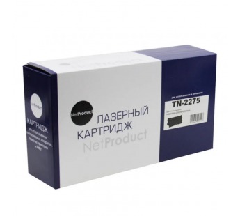 Тонер-картридж NetProduct (N-TN-2275) для Brother HL-2240R/2240DR/2250DNR/DCP-7060DR, 2,6K [12.09], шт#1785410