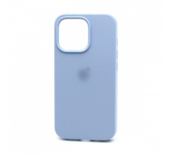 Чехол-накладка Silicone Case с лого для Apple iPhone 14 Pro/6.1 (полная защита) (005) голубой#1766287