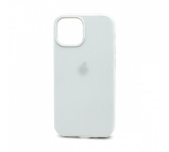 Чехол-накладка Silicone Case с лого для Apple iPhone 14/6.1 (полная защита) (009) белый#1766282