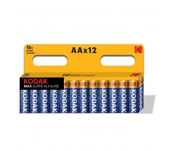 Батарейка AA Kodak max LR6 (12)(120/720) [KAA-12] (211846)#1766205