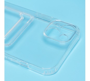 Чехол-накладка - SC276 с картхолдером для "Apple iPhone 14 Plus" (transparent) (211909)#2097722