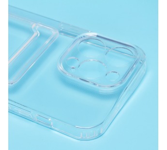 Чехол-накладка - SC276 с картхолдером для "Apple iPhone 14 Pro Max" (transparent) (211911)#2091694