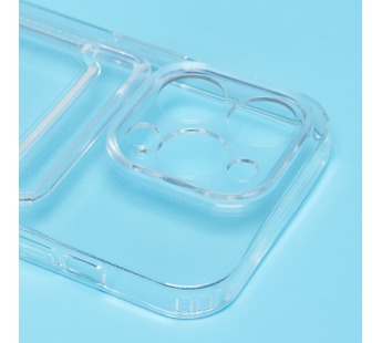 Чехол-накладка - SC276 с картхолдером для "Apple iPhone 14 Pro" (transparent) (211910)#2091691
