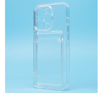 Чехол-накладка - SC276 с картхолдером для "Apple iPhone 14 Pro" (transparent) (211910)#2091692