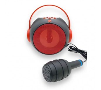 Колонка Bluetooth Proda PD-S700 Детская с микрофоном (AUX/microCD/USB/FM/1200mAh/5W) Черно-Красная#1882879