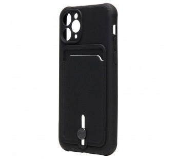 Чехол-накладка - SC304 с картхолдером для "Apple iPhone 11 Pro" (black) (208636)#2097717