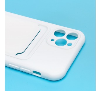 Чехол-накладка - SC304 с картхолдером для "Apple iPhone 11 Pro" (white) (208641)#2097704