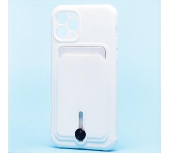 Чехол-накладка - SC304 с картхолдером для "Apple iPhone 11 Pro" (white) (208641)#2097705