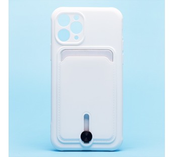 Чехол-накладка - SC304 с картхолдером для "Apple iPhone 11 Pro" (white) (208641)#2097706