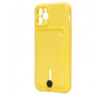 Чехол-накладка - SC304 с картхолдером для "Apple iPhone 11 Pro" (yellow) (208642)#2102863