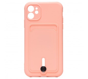 Чехол-накладка - SC304 с картхолдером для "Apple iPhone 11" (light pink) (208634)#1769677